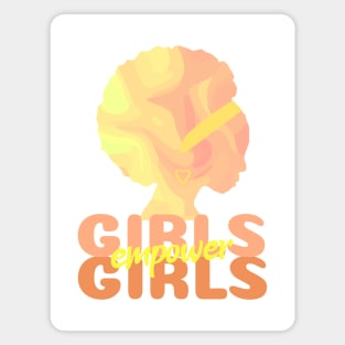 GIRL Empowering Girls Orange Magnet